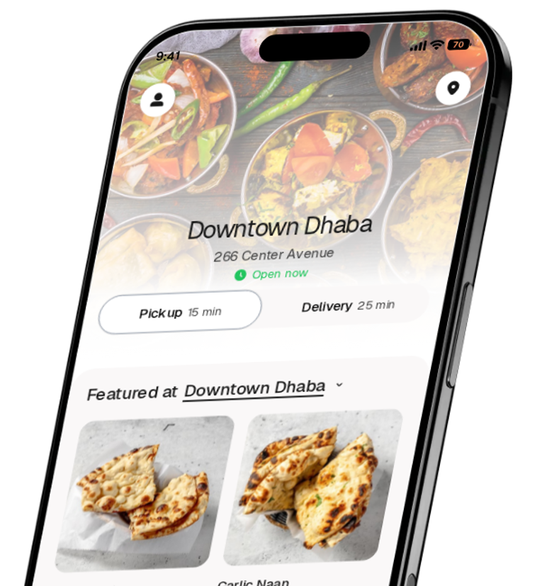 Downtown Dhaba app preview