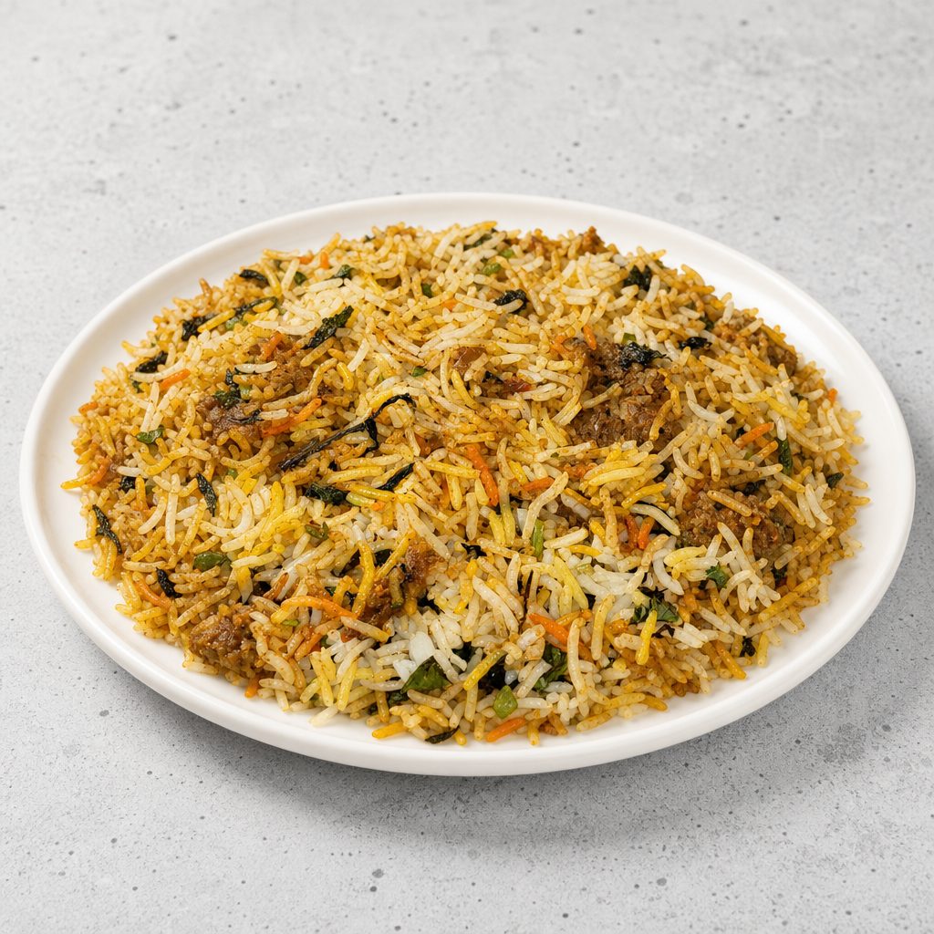 Peshwari Lamb Biryani.