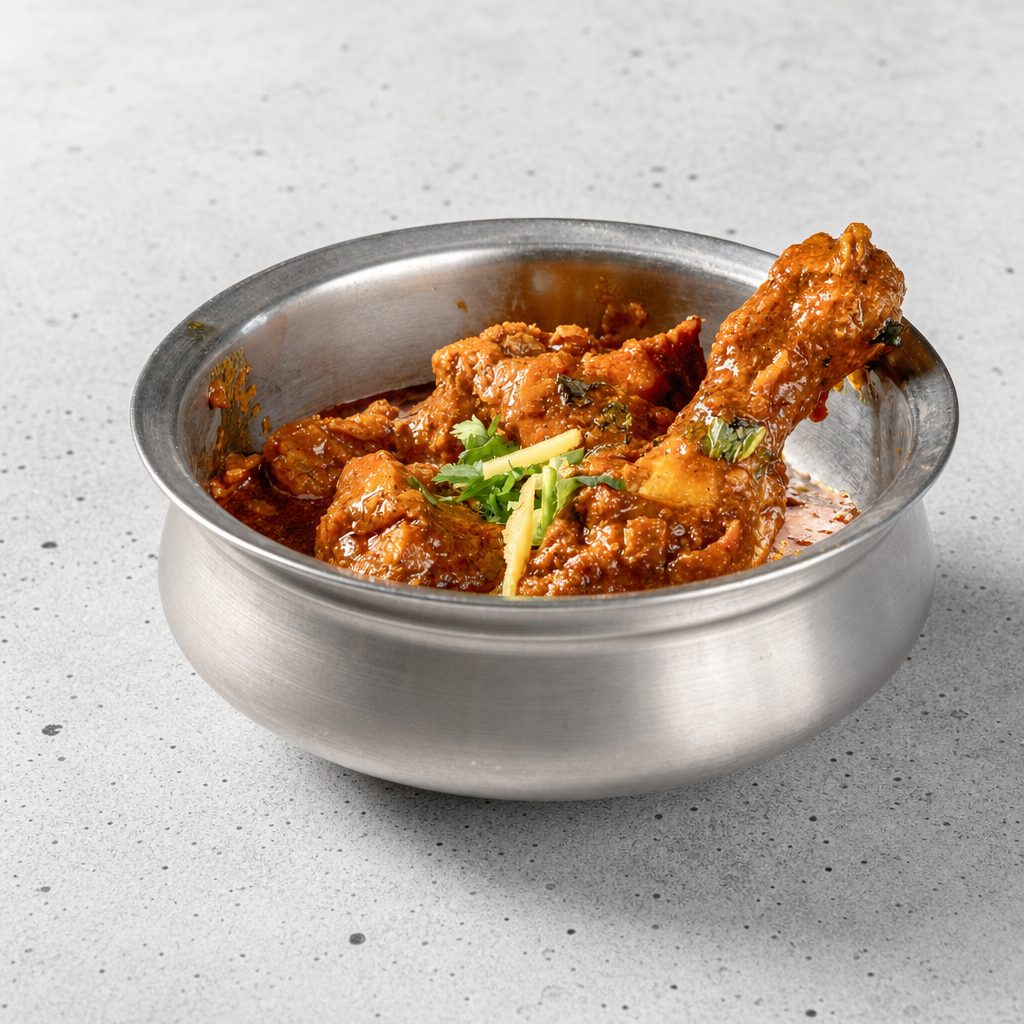 Country Style Chicken Dhaba Curry.