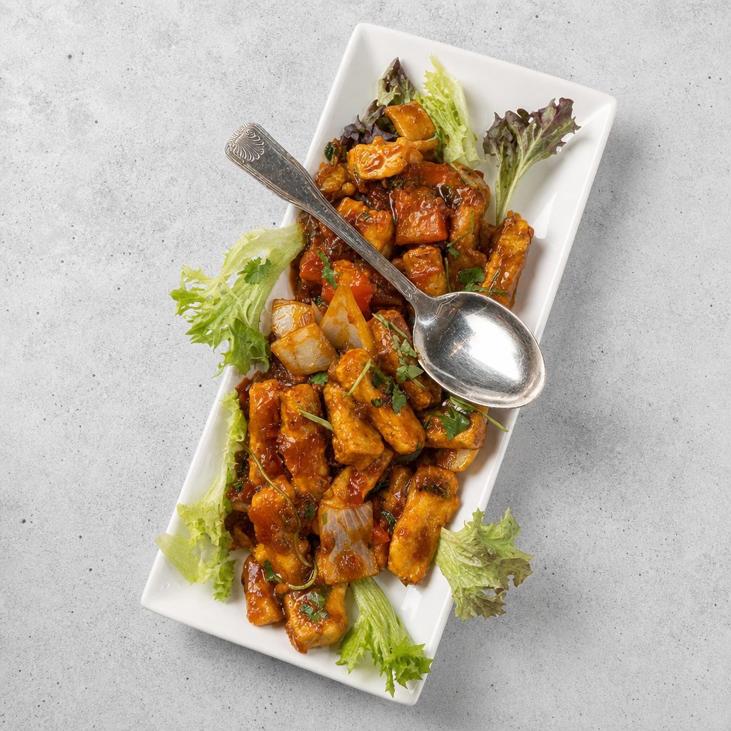 Paneer Manchurian.