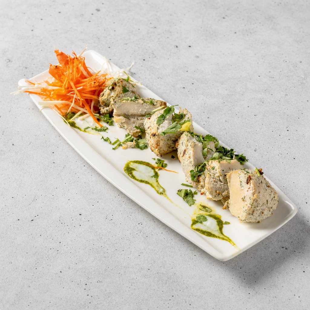 Chicken Malai Kebab.