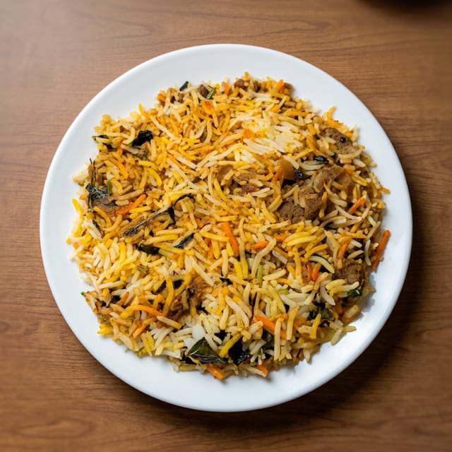 Peshwari Lamb Biryani.